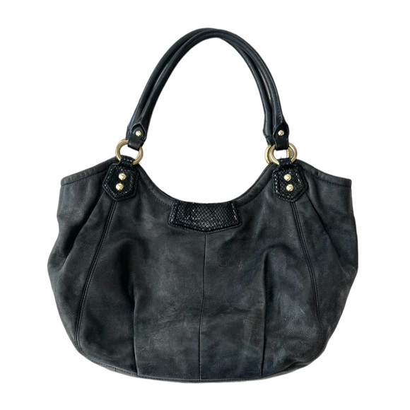 Coach Handbags - Coach Ashley Black Leather Satchel